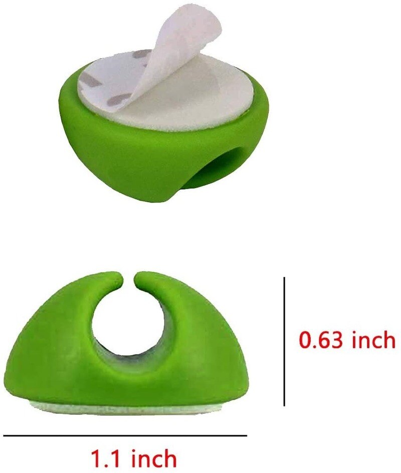 6 Pack zaciski kablowe kolorowe organizery kabli mały uroczy zaciski kablowe zarządzanie zaciski do przewodów uchwyt na biurko Office Home Car Computer