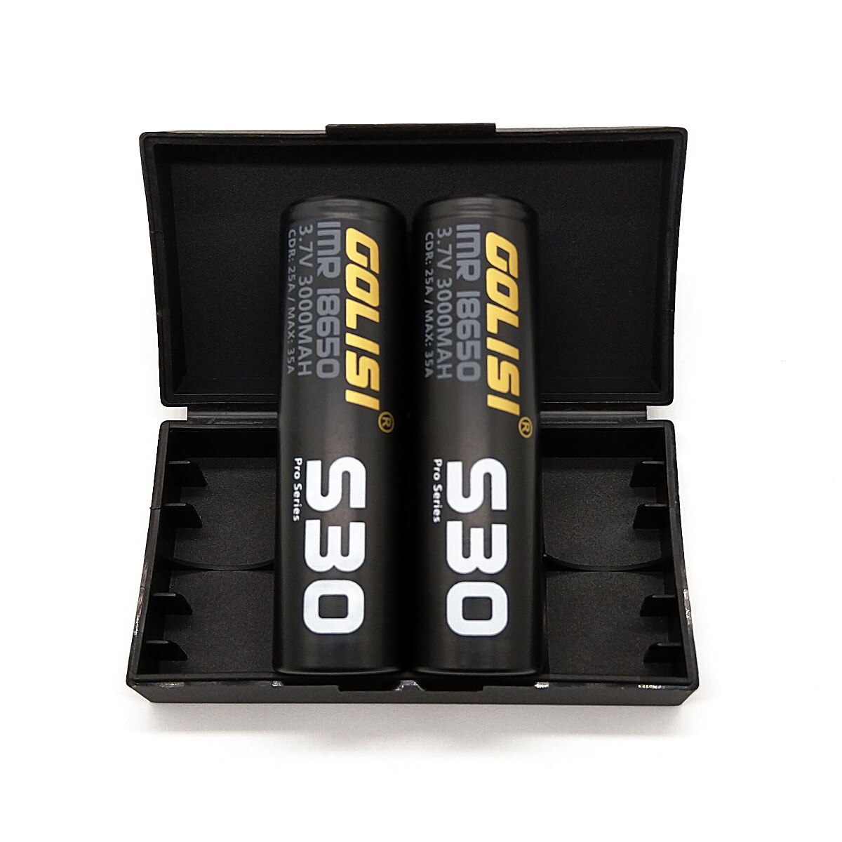 2 unids Golisi S35 IMR 21700 3750mAh S30 18650 3000mAh 40A Tapa plana protegida de alta capacidad recargable batería de iones de litio de alta potencia de alta capacidad garantía de seguridad de alta capacidad