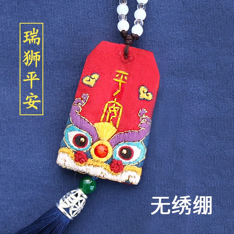 Omamori Kruissteek Hazelin Diy Borduren Handwerken Kruissteek Accessoires Handwerken Beschermende Talisman Sieraden Hanger: 05