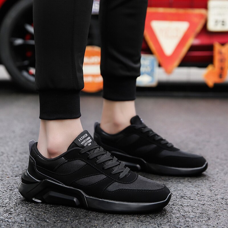 Style Fly Breathable Korean-style Students Casual Shoes Men Outdoor Sports Running Shoes Casual Sneakers Wear-Resistan