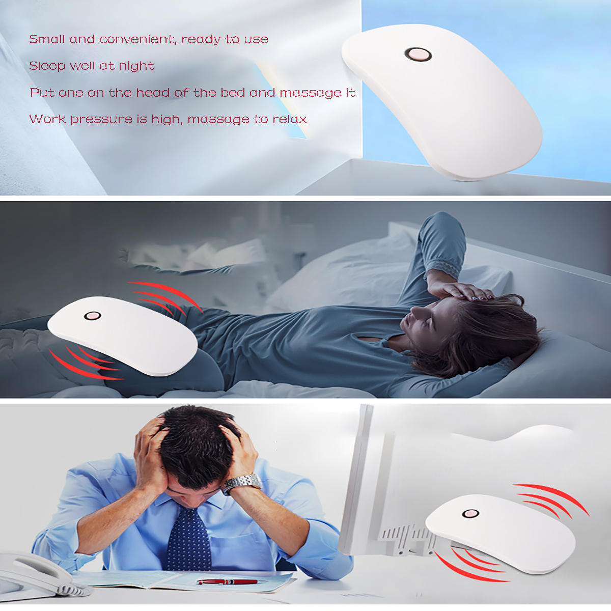 Elektrische Head Massager Scalp Trillingen Borstel Haar Massager Kam Angst Fysiotherapie Hoofdhuid Massager Masajeador