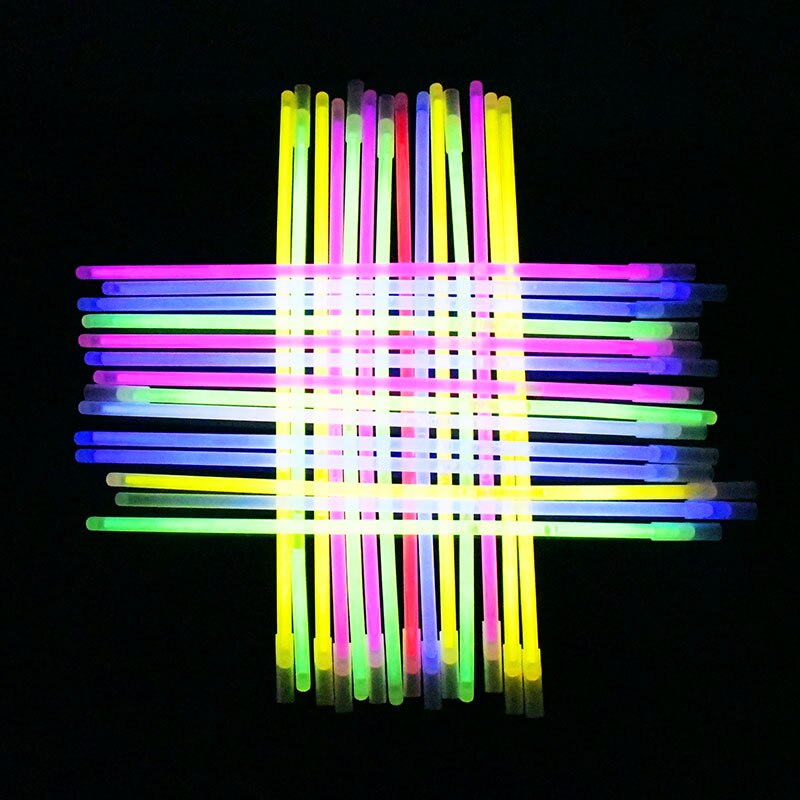 Varillas luminosas de colores combinados, gafas de juguete, diademas, pulseras, accesorios fluorescentes para decoración de fiestas, festivales y bodas