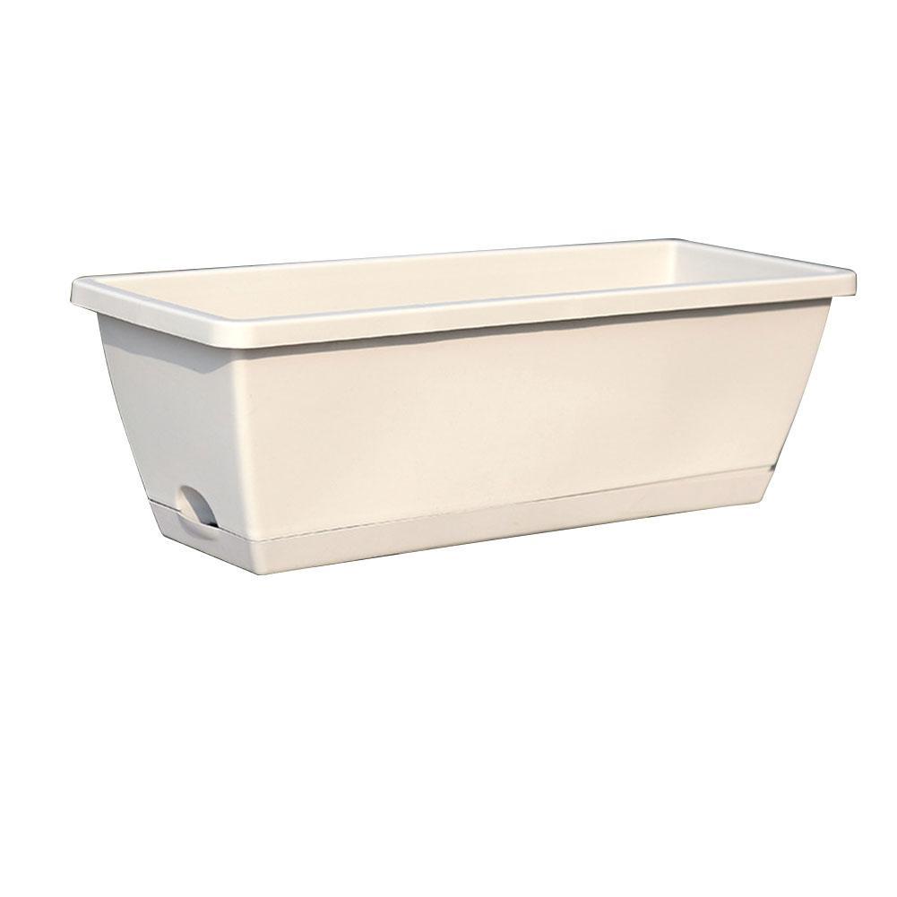 Vegetable Pot Planting Box Family Balcony Vegetable Planting Pot Outdoor Planter Planting Tree Extra Large Plastic Flower Pot: Light Grey