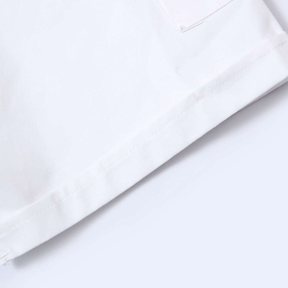 Åndbar ensfarvet kortærmet kokkeuniform unisex kokkejakke cafe kokkeuniform restaurant tjeneruniform