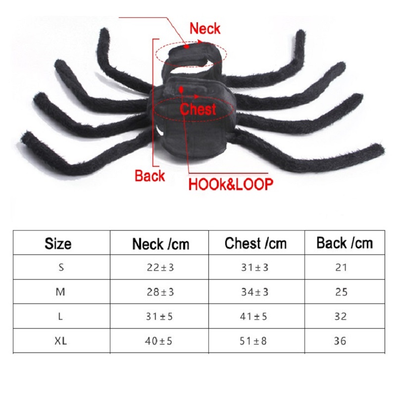 Halloween Spider Kleren Voor Hond Kat Spider Kostuums Dressing Up Pet Kleding Party Pet Halloween Props Accessoires