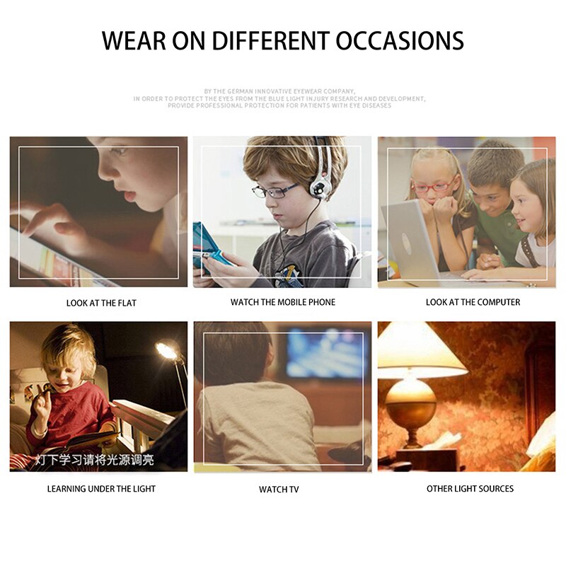 Maxjuli Kinderen Vierkante Blauw Licht Blokkeren Glazen Optische Frame Kind Jongen Meisje Computer Anti Reflecterende Brillen 6612
