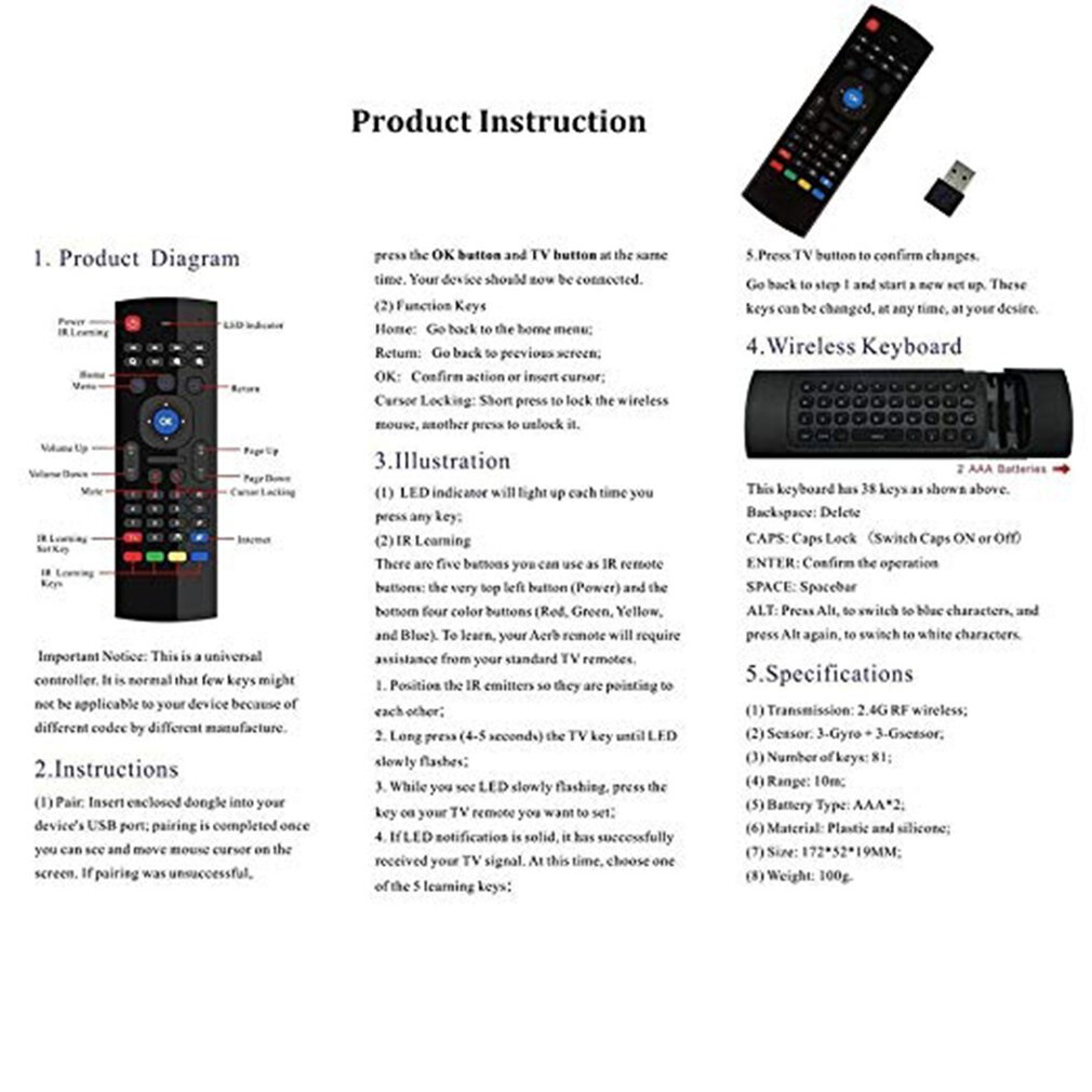 Mx3 Air Mouse Voice-Backlit Version Android Smart Wireless Air Mouse Remote Control T3 Mouse And Keyboard