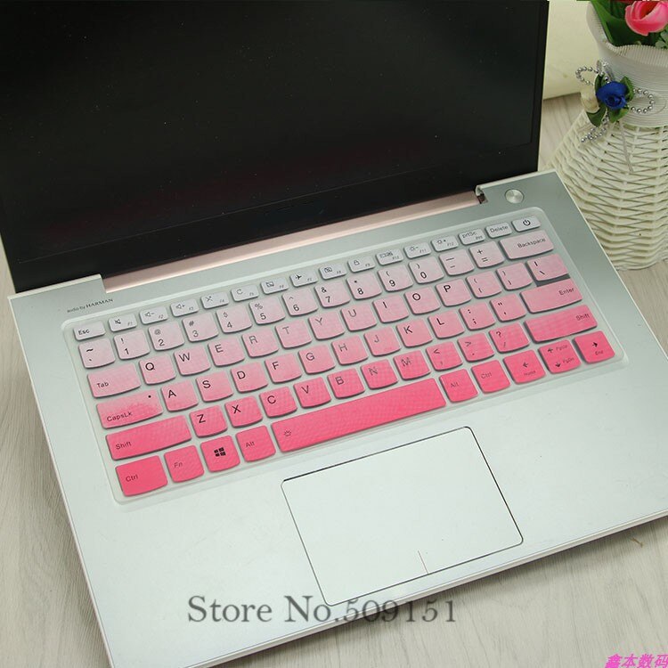 Osłona na klawiaturę laptopa dla Lenovo Ideapad C340 14 cal C340-14API c340-14iwl C340 C 340 14IWL 14API 14 "Notebook skóry Protector: GradualPink