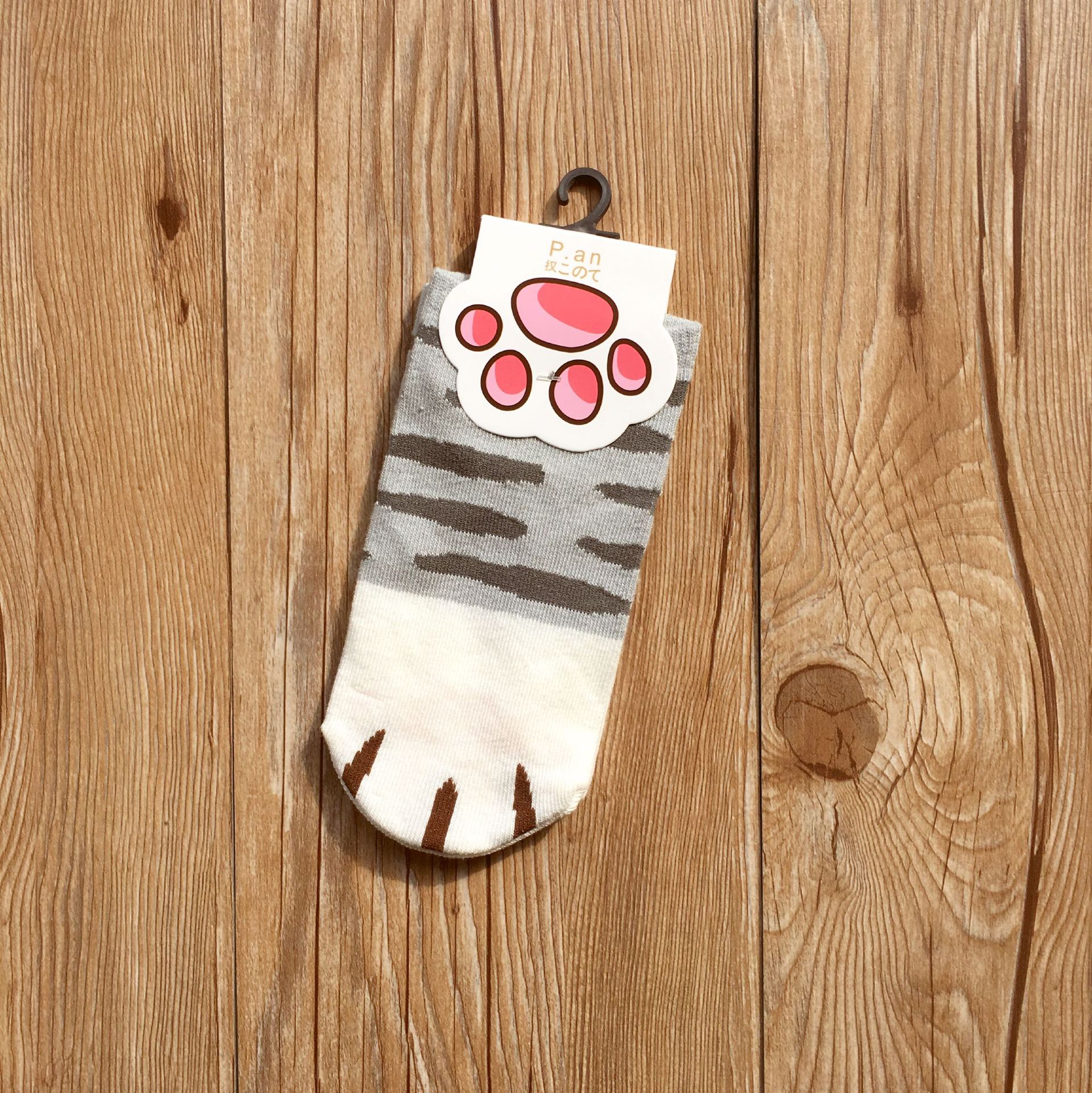 Calcetines con estampado de dibujos animados para mujer, calcetín con estampado de huellas de gatos y animales en 3d, a la , supersuave, para dormir