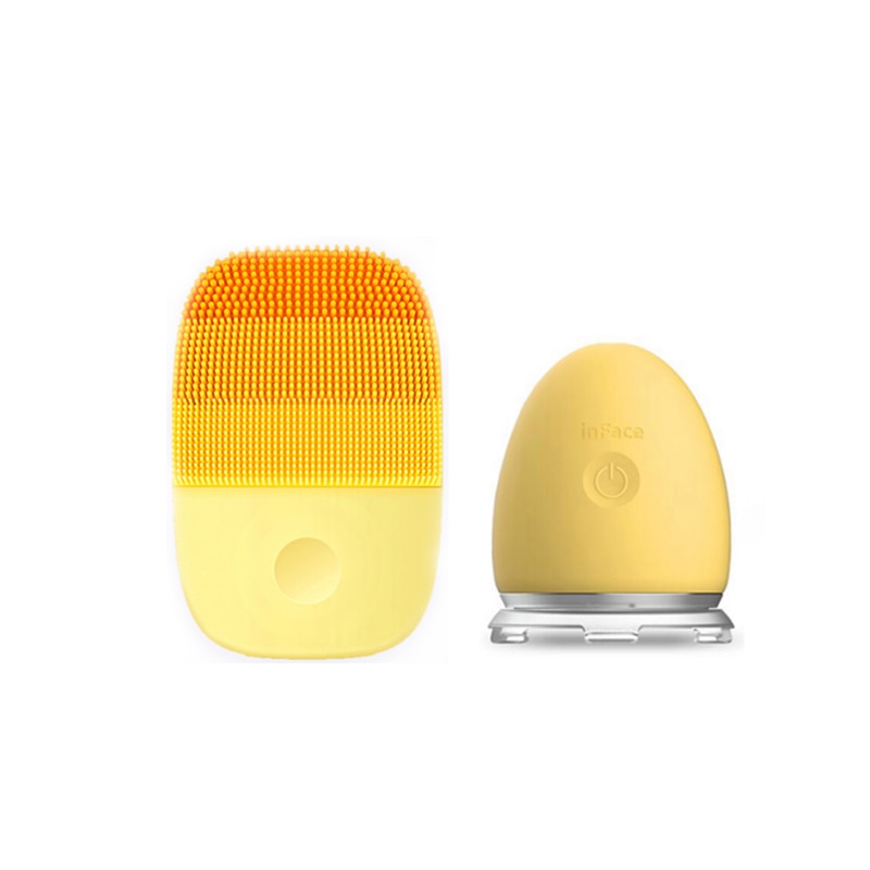 Xiaomi Inface Ultrasonic Ion Skin Cleaning Instrument And Face Facial Vibration Massage Ion Introduction Skin Tender And Shiny: XM-YP-508-O-Y
