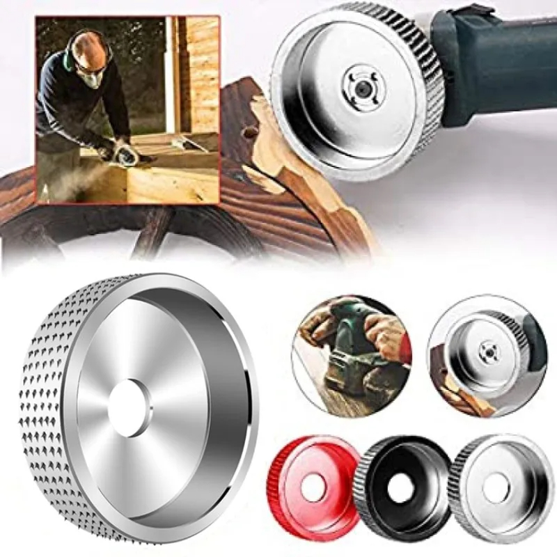 Träsnideri skivslip trä volframkarbid slipskiva slipmaskin formningsskiva borrning träslipning snideriverktyg (silver)