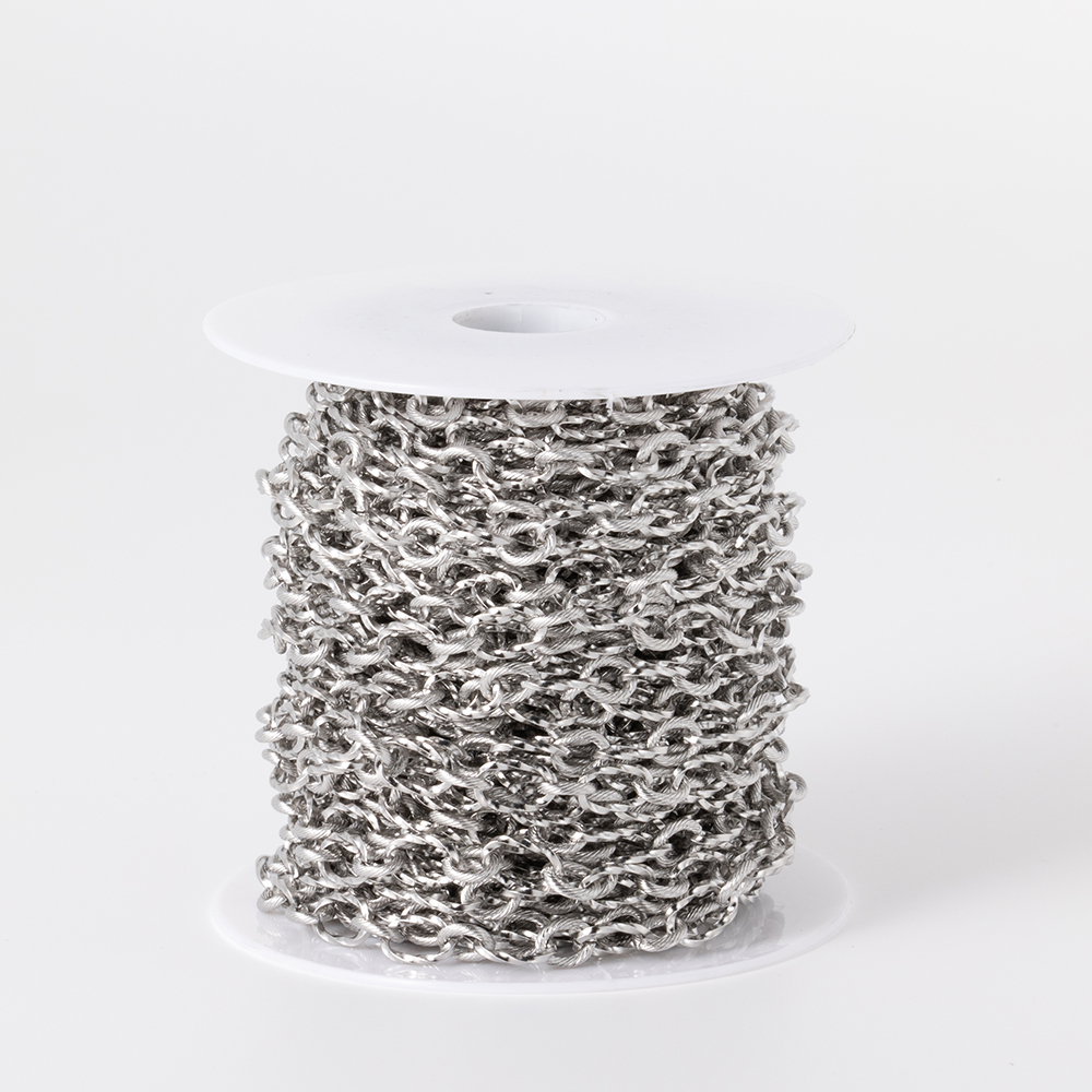 Pulseras de cadena de Cable de acero inoxidable de 1 metro para collares hechos a mano DIY, suministros de joyería, accesorios, componentes artesanales