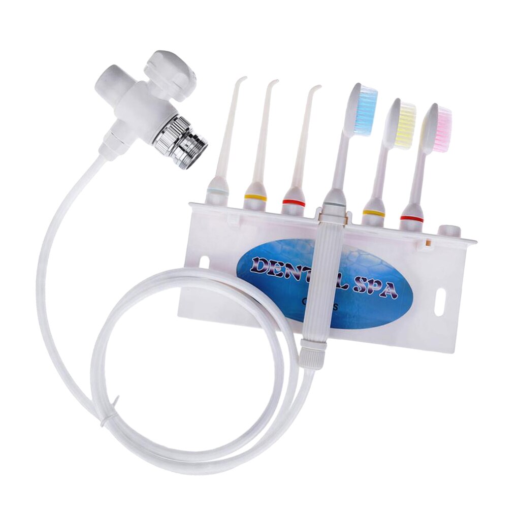Kraan Tanden Flossen Water Flosser Monddouche Cleaner Tandenborstel Set Kraan Aangedreven Monddouche: Multicolour
