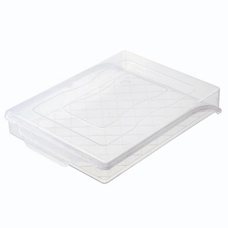 1 Pc Dumpling Tray Plastic Single Layer Sealed Food Container Storage Box Refrigerator Crisper Fridge Freezer Food Fresh Keeping