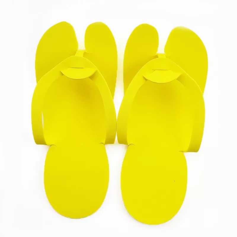 10 Pairs Disposable Flip Flops Tools Slippers for Beauty Salon Hotel Foam Slippers Manicure Pedicure For Salon Spa EVA Sandals: Yellow