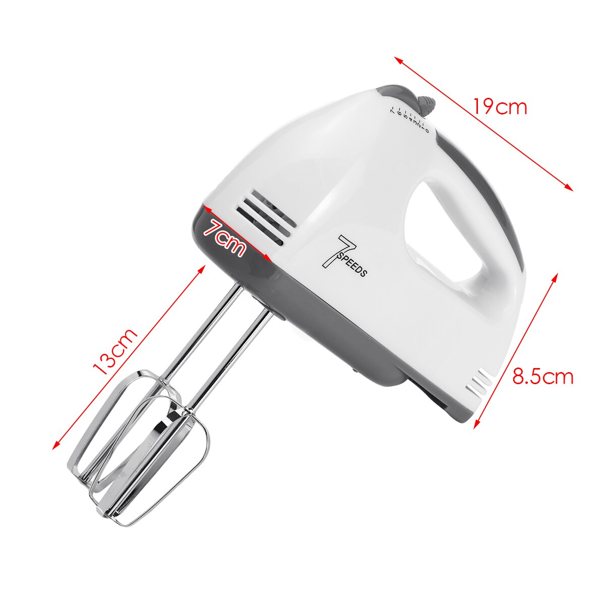 7 Speed Electric Food Mixer Handheld Blender Egg Beater Powerful Cake