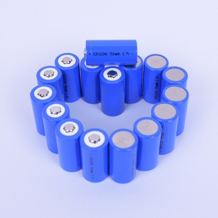 ICR 16340 700 mAh 3.7V Li-ion Rechargeable Battery
