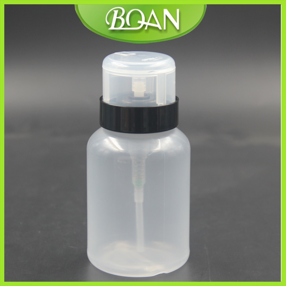 Bqan 210Ml Lege Nagellak Remover Fles Pomp Dispenser Liquid Uv Gel Nail Art Polish Remover Cleaner Aceton Fles