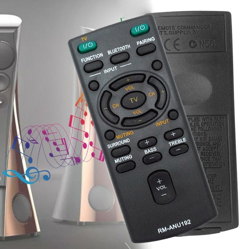 Vervangen Afstandsbediening RM-ANU192 Voor Sony Soundbar RM-ANU191 HT-CT60BT SA-CT60BT