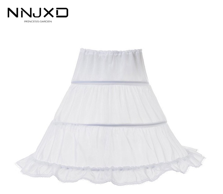 Neue Formale 3 Reifen freundlicher Kind Felsen Petticoat Krinoline Unterrock Hochzeit Zubehör Für Mädchen Ballkleid Elastische Taille