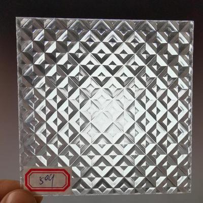 4Pieces 300x300mm Prismatic Polycarbonate Light Diffuser Sheet,Beatiful Pattern Plate For Lighting,Lamp,Lanttern Diffuser Cover: 2.0mm 509 Lines