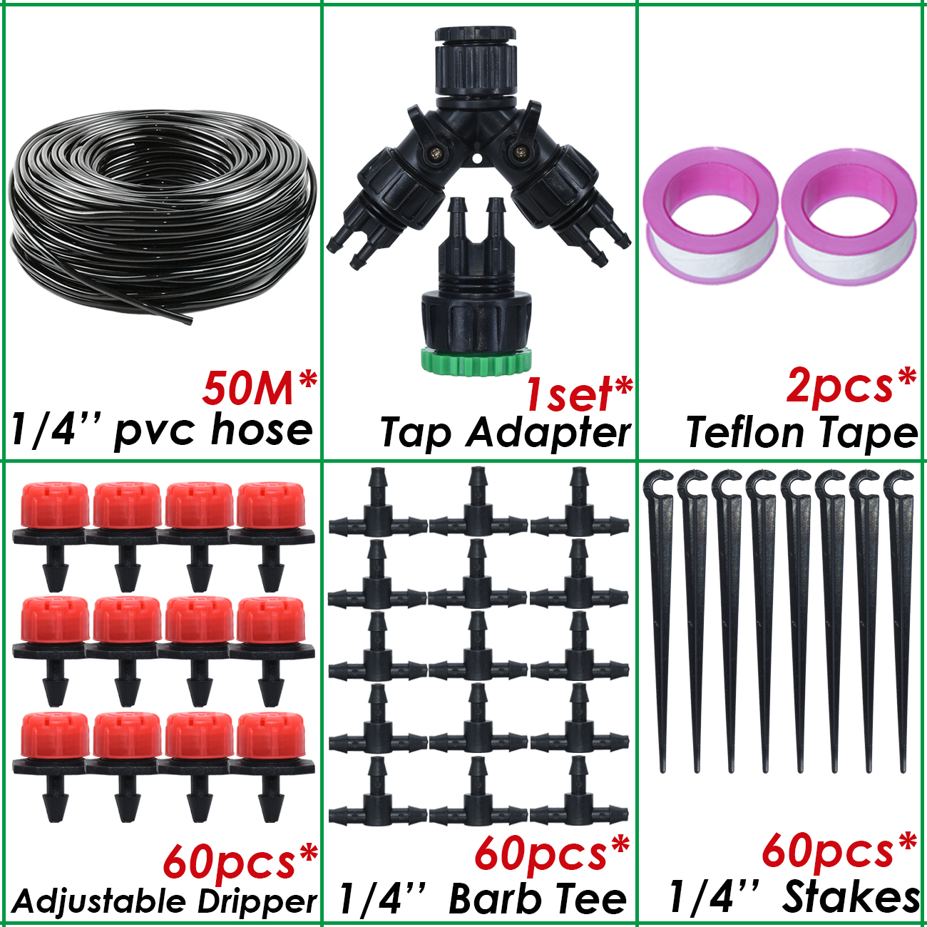 30-50M Automatische Kugelhahn Timer Garten Bewässerung Bewässerung System Outdoor Balkon Tropf Kits Einstellbare Düsen Gewächshaus: Lila