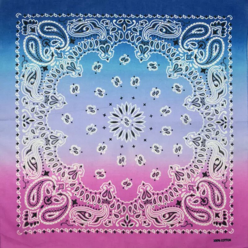 Neue Hüfte hüpfen Baumwolle Mehrfarbig binden Farbstoff Paisley Bandanas Schal Halstuch Headwear Kopftuch Armbinde Bandana Herren Frauen: 55