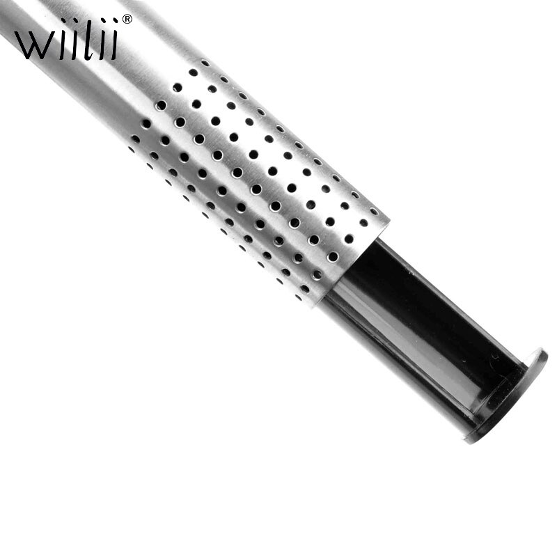 Wiilii long tea infuser stejlere si stick pipe mesh rustfrit stål filter til løse blade urter eller krydderi enkelt kop brygger