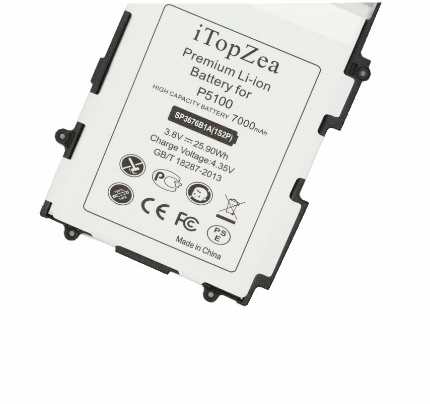 Itopzea 1Pcs 7000Mah SP3676B1A(1S2P) vervangende Batterij Voor Samsung Galaxy Tablet Tab 2 Opmerking 10.1 P5100 P5110 P7500 P7510 N8000