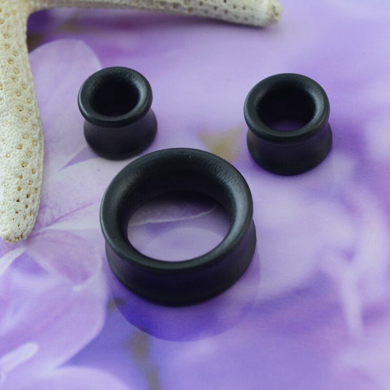 8~25m Black Wood Ear Plugs Tunnels Wood Ear Stretchers Expander Plugs and Tunnels Ear Gauges Plugs Body Piercing Tunnels Punk