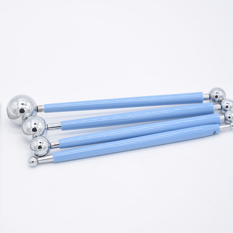 Polymer Clay Tool 4pcs/set Stainless Steel BJD Molding Ball Stylus Paper Flower Petal Make pottery tools