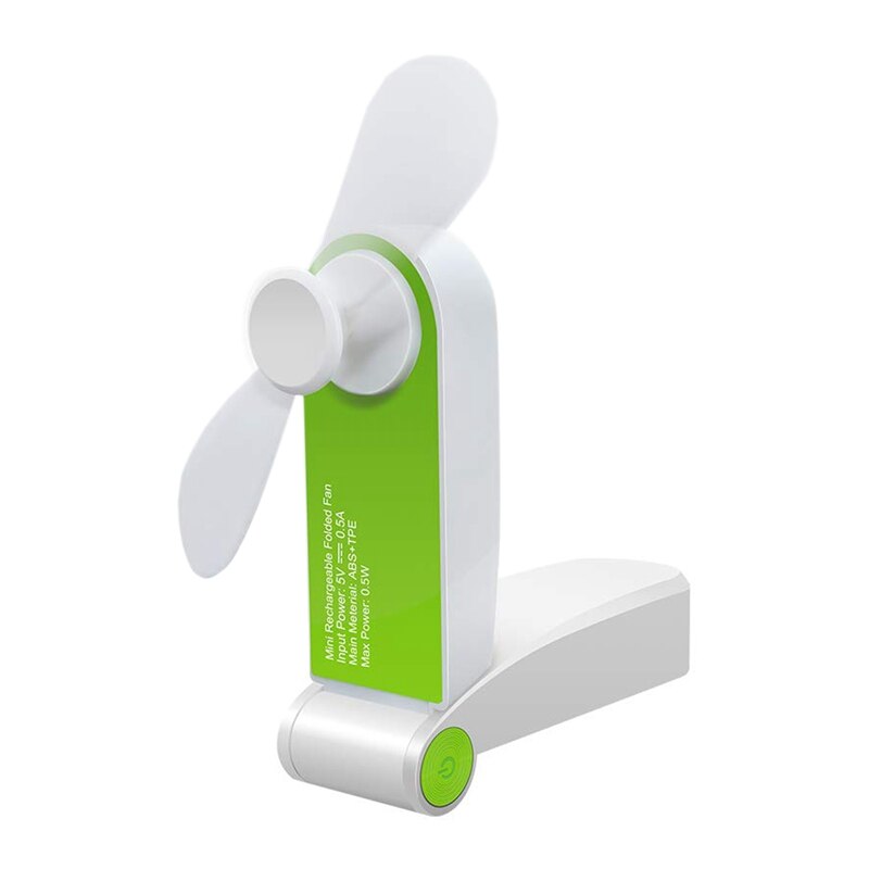 Mini Handheld Fan Draagbare Ventilator Kleine Persoonlijke Fan Mini Usb Oplaadbare Verstelbare Windsnelheid Opvouwbare Elektrische Ventilator Voor Thuis Van