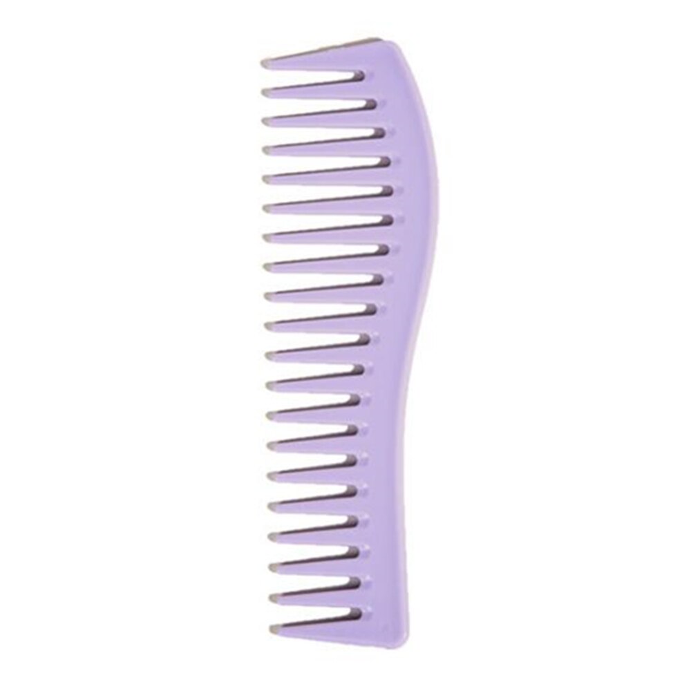 Wide Tooth Hair Comb Curly Hair Comb Detangling Hair Brush Anti-static Barber Hairdressing Dyeing Comb Salon Hair Styling Tool: Purple