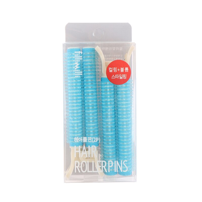 Pinza para rizador de pelo de 2 piezas, pinza esponjosa de raíz de pelo con volumen de autoagarre, rizado natural