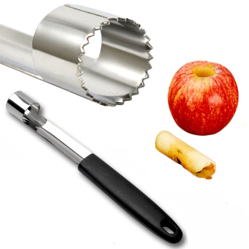 Roestvrijstalen twist fruit groente kern ontpitter snijder appel ontpitter peer ontpitter snijder keukengadgets gereedschap gemakkelijk te gebruiken