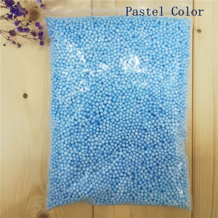 10000 stücke ~ 16000 stücke 2-3,5mm 4-6mm Polystyrol Styropor Kunststoff Pastell Schaum Mini Perlen ball DIY Schleim Assorted Farben Dekoration: 2-3.5mm Blue