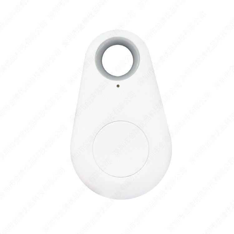 Mini Bluetooth GPS Waterdrop Locator Draagbare Anti-lost Key Finder Pet Tracker Twee Way Alarm Anti-Diefstal Apparaat: WHITE