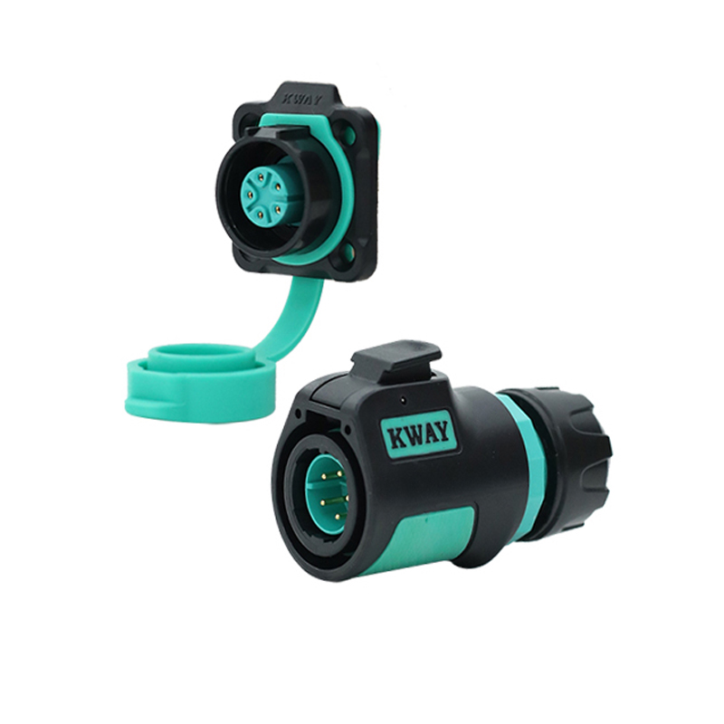 KWAY K16 Waterproof Bulkhead Electrical Connector Adapter IP68 Male Plug Female Socket Industrial AC DC Power 2 3 4 5 7 8 9 Pin: MULTI