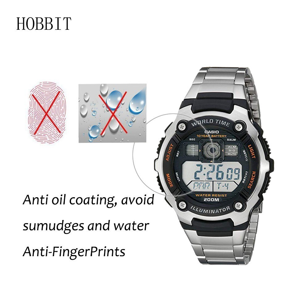 Paquet de 3 5H Nano anti-déflagrant protecteur d'écran pour Casio AE-2000W AE2000WD AE1000W AE10000WD AE2100W montre pour hommes Film d'écran