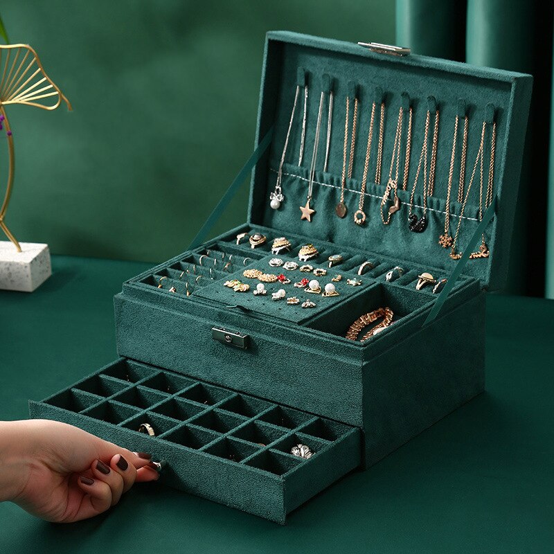 Expositor de joyería de material acrílico, soporte para pendientes y organizador de joyas, caja de soporte para escaparate de pendientes, nueva: SNH-00700