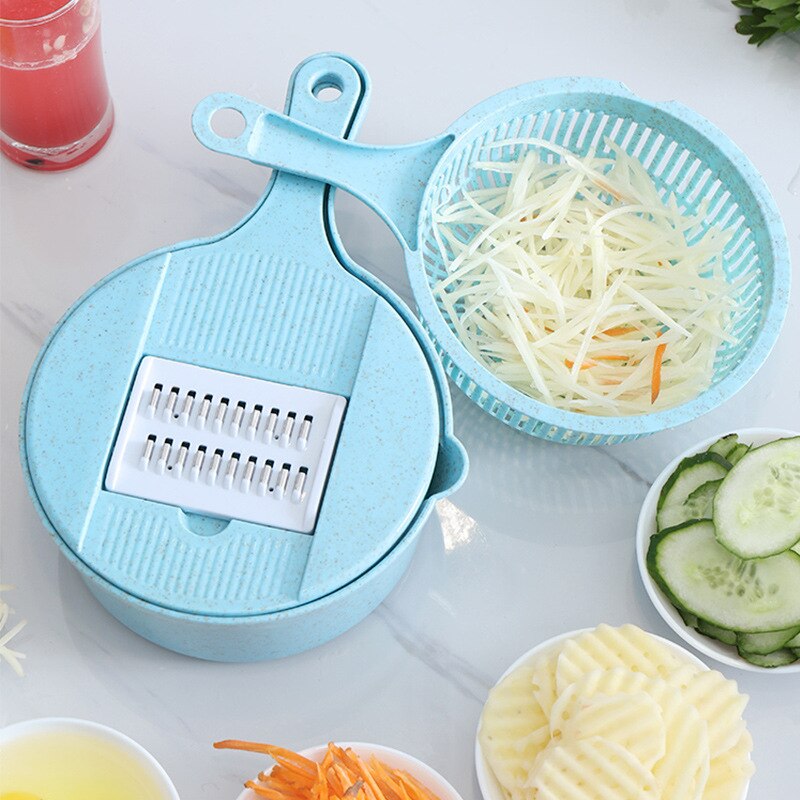 Diniwell Multifunctionele Handleiding Plantaardige Spiral Slicer Chopper Slicer Kaasrasp Slimme Groentesnijder Keuken Gereedschap