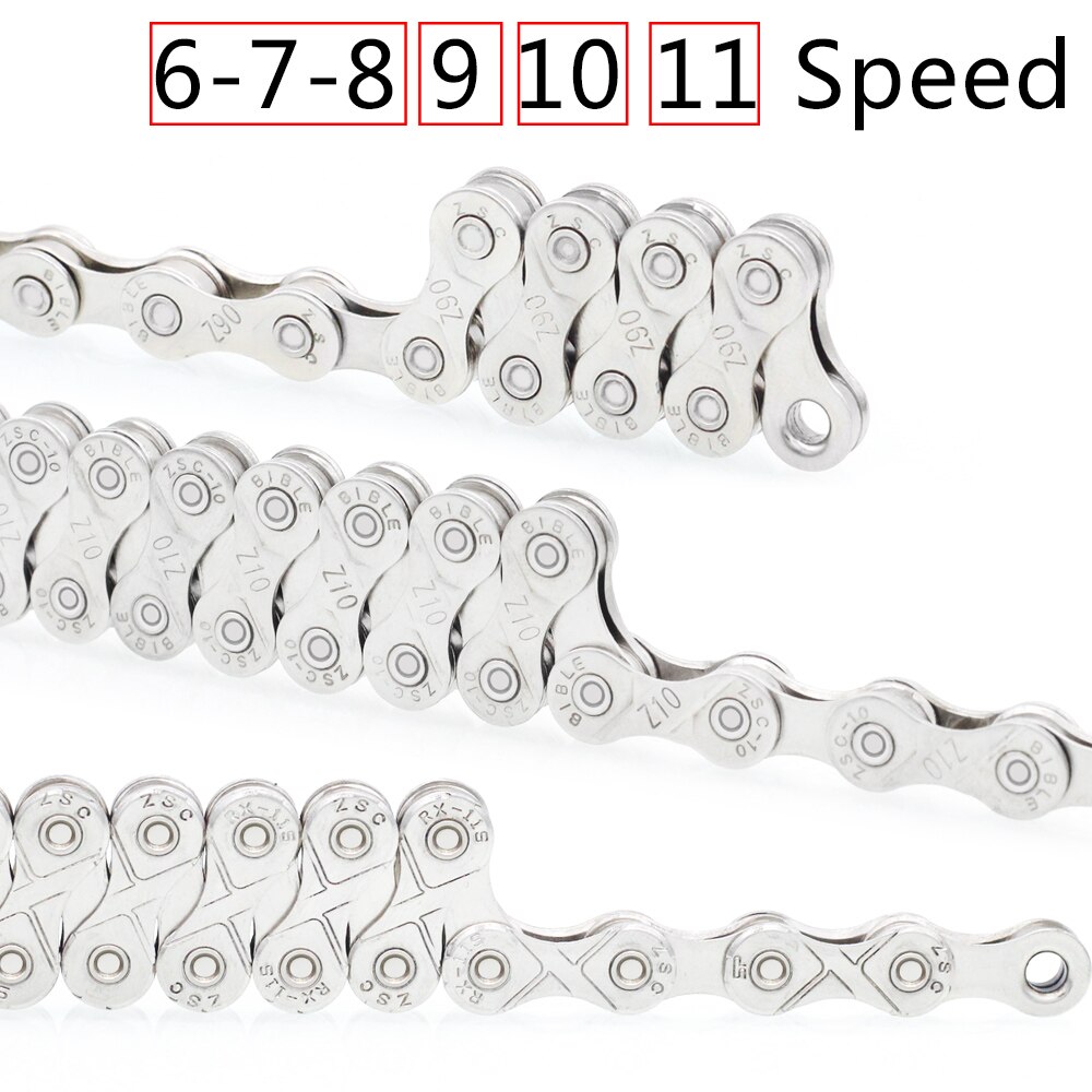 Everdawn Fietsketting 6/7/8 9 10 11 12 Speed Plating High End Staal Anti-Roest Bike Chain voor Mountain Road Bike116L