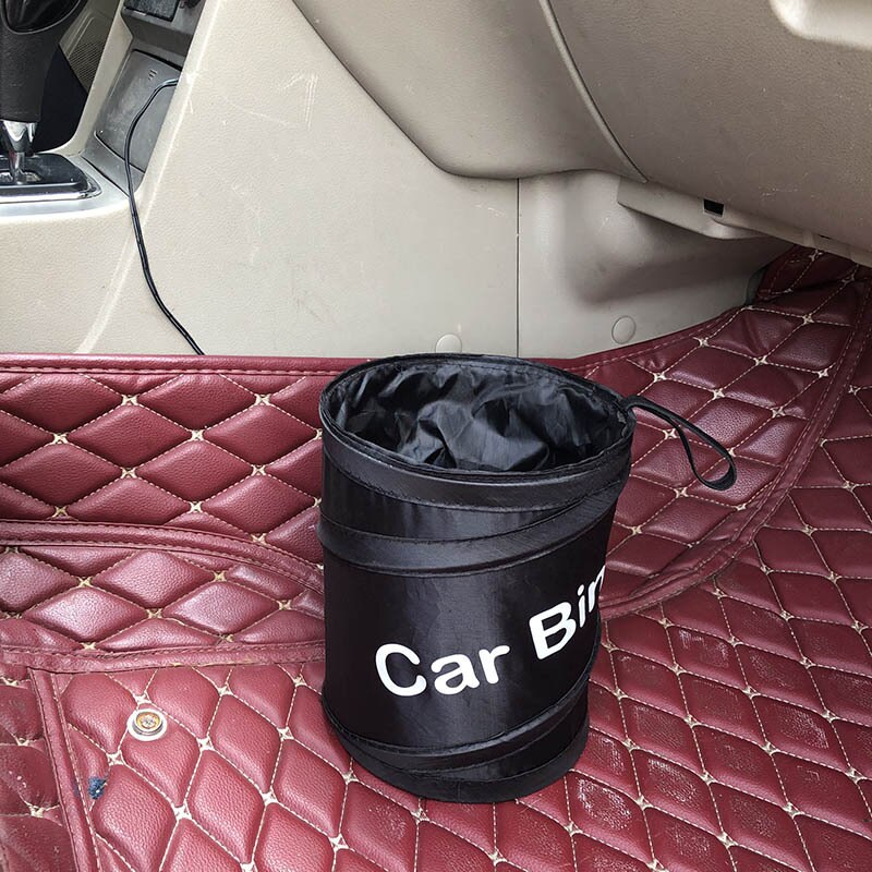 Cubo de basura plegable para coche, bote de basura con forma de coche, portátil, antifugas, para viaje, producto