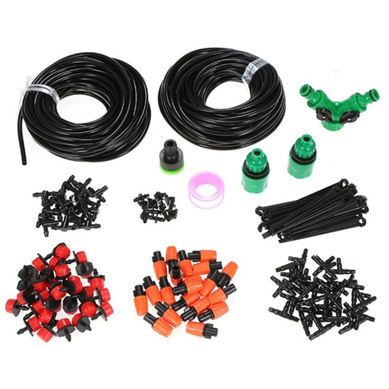 5M-25M DIY Drip Irrigation System Automatic Watering Garden Hose Micro Drip Watering Kits with Adjustable Drippers