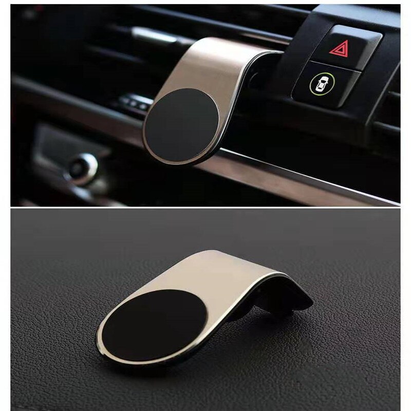 Support métallique support de téléphone magnétique pour voiture, Mini Clip sur ventilation, aimant Mobile très joli