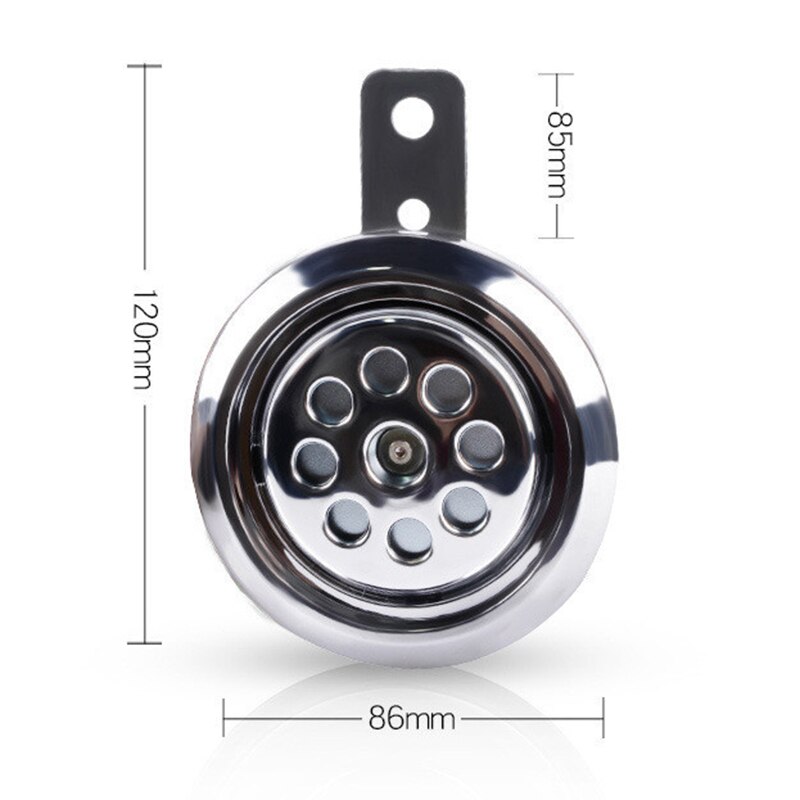 2PCS Motorcycle Horn 12V Loud 110Db Moped Dirt Bike Electric Vehicle Scooter Air Horns Motorbike Classic Horn
