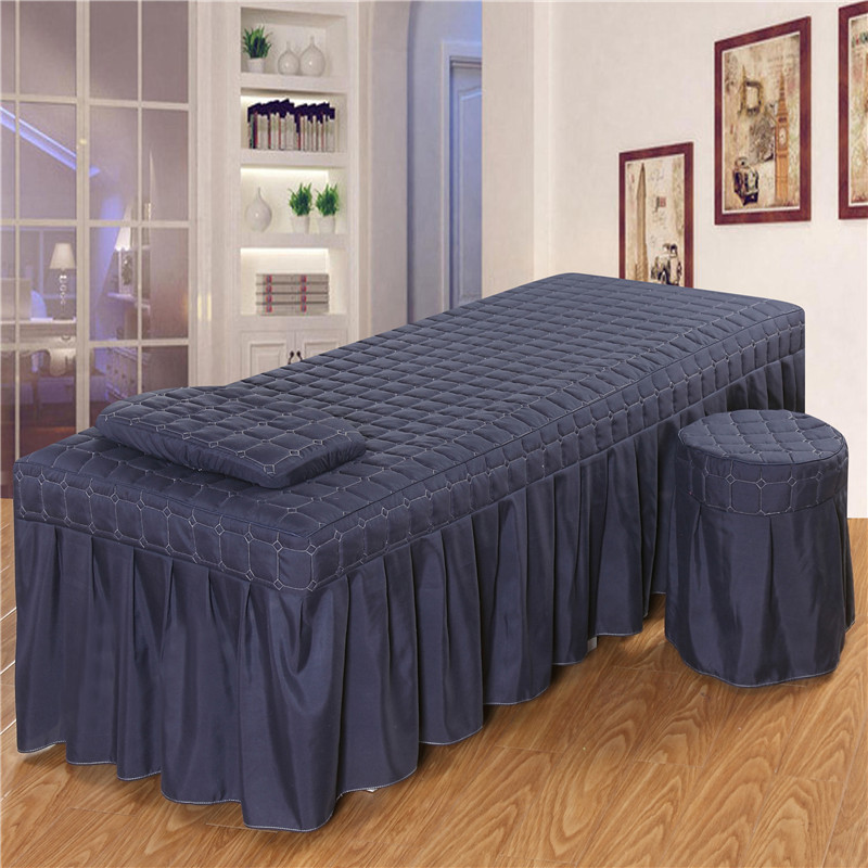 Massage Tafel Laken - Effen Kleur - Polyester Katoen Mix - Met Gat voor Salon & Thuisgebruik