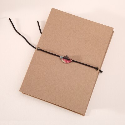 Multi-layer Folding Rope Binding Manual Lock Album Accordion Pasted Kraft Paper Folding Graduation Collection: style 1