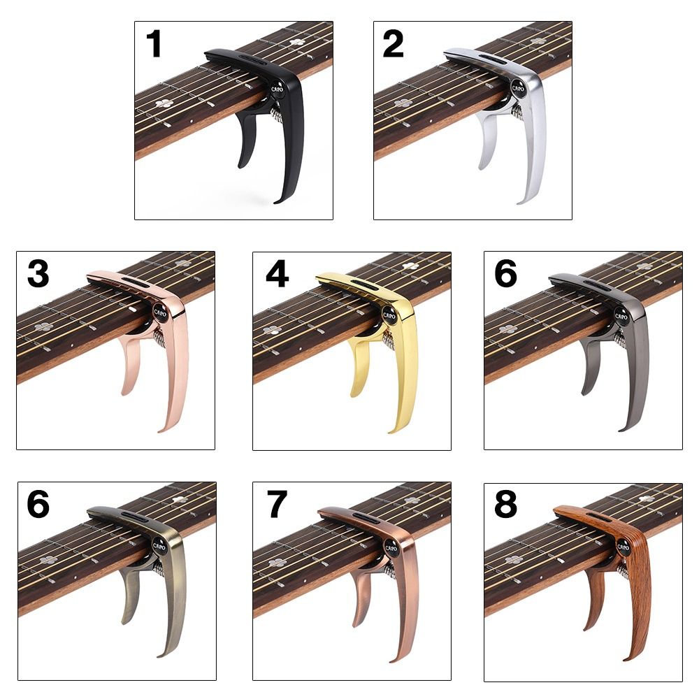 Gitaar Capo voor Akoestische Klassieke Elektrische Gitaar Toonaanpassing Metalen Stemklem Gitaaraccessoires Capotraste Quick Change Clip