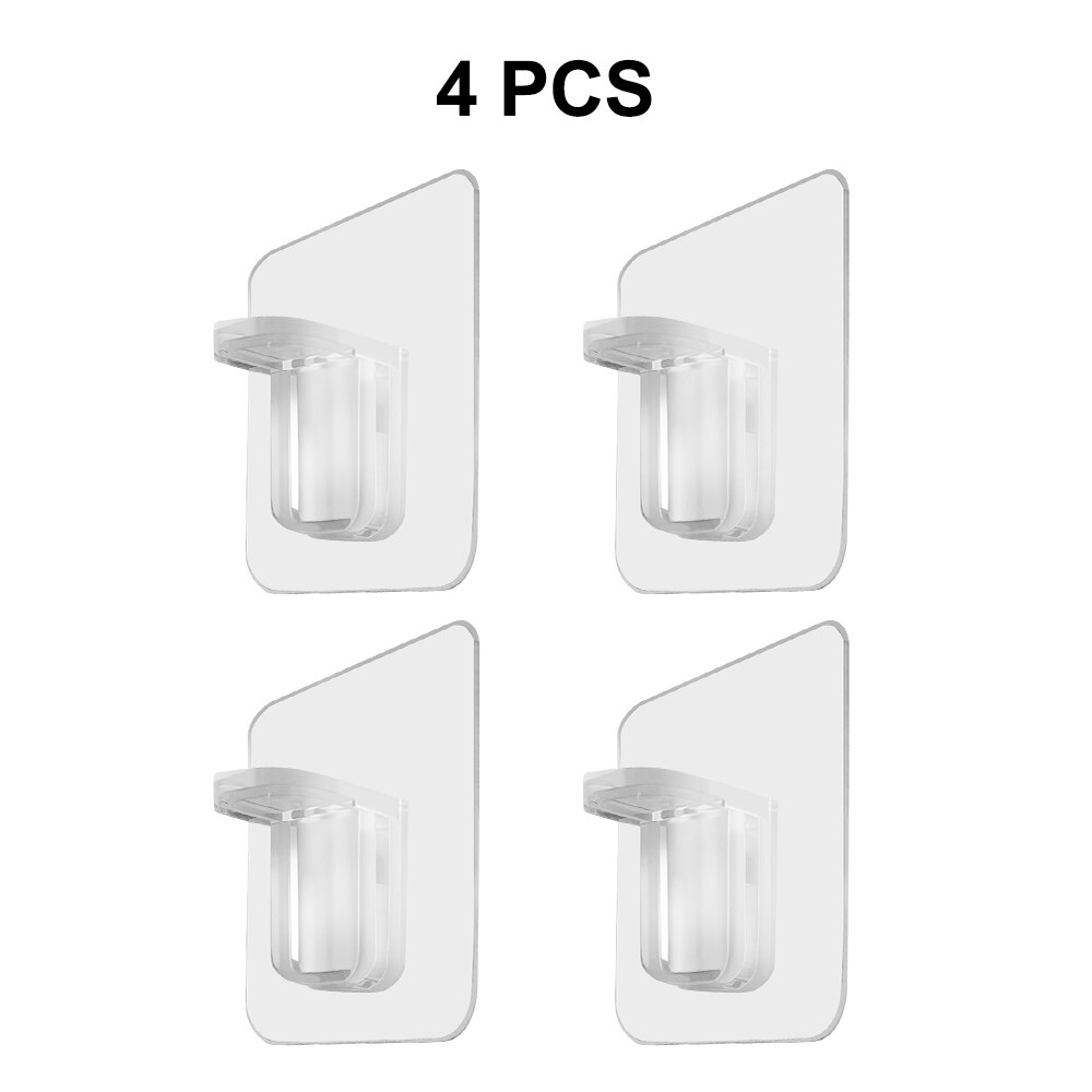 Itseliimautuvat hyllyn tukitapit muovikaappi kaappi hyllytuki klipsi rei'itysvapaa seinäripustin tarra keittiön kylpyhuoneeseen: Tyyppi  b 4 kpl